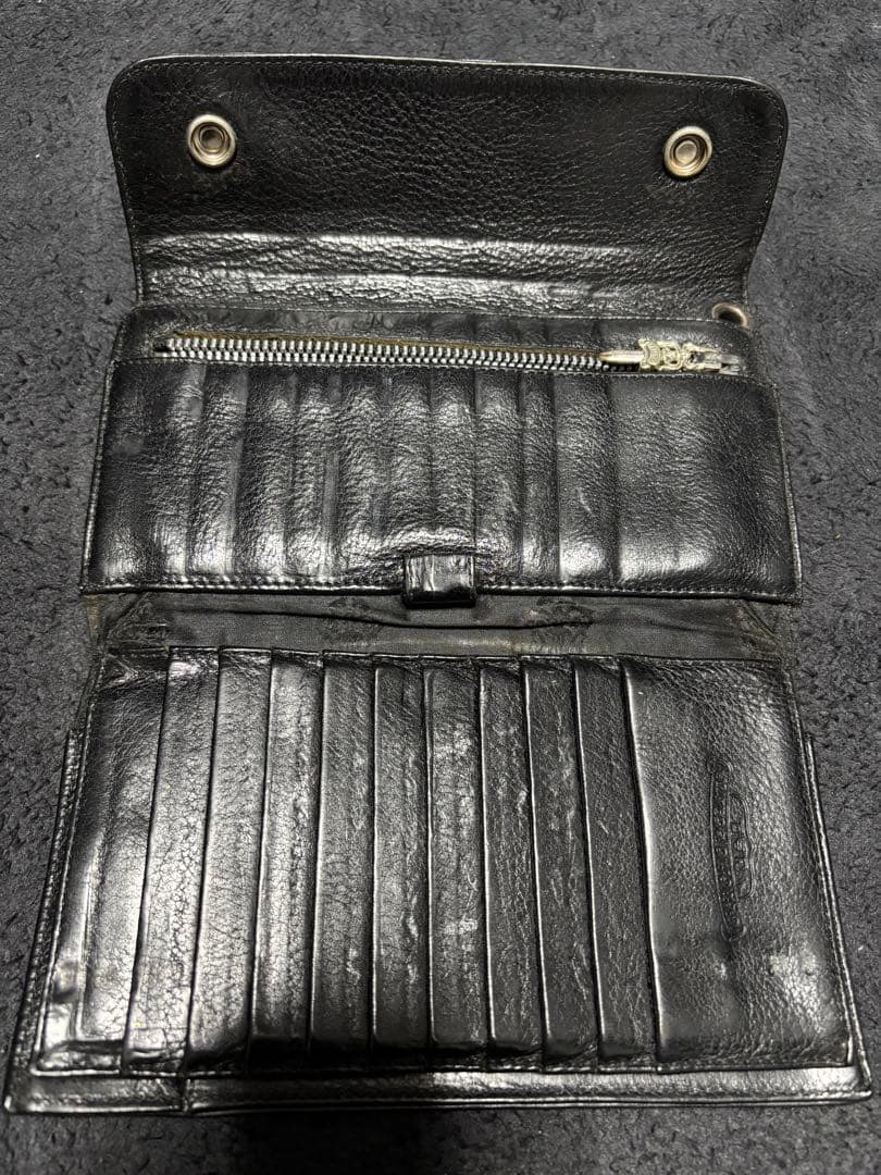 CHROME HEARTS クロムハーツ ウェーブ ウォレット 長財布