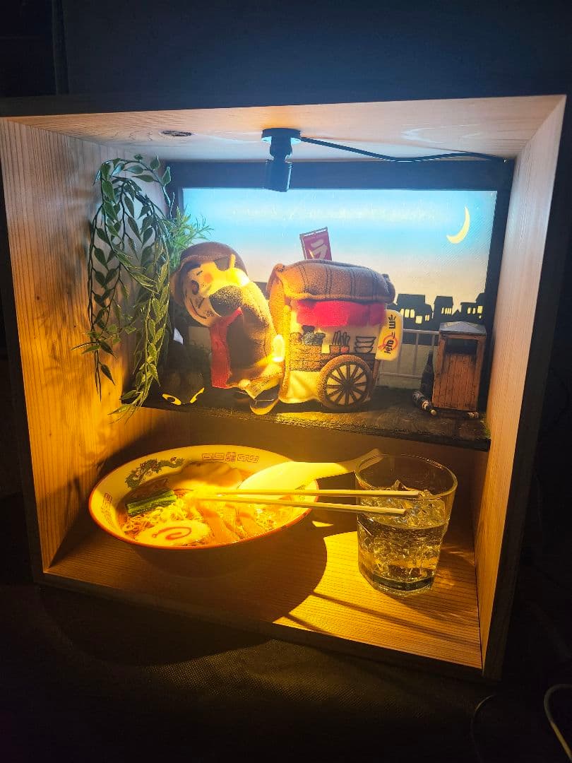 食品サンプル　チャルメラ　チャルメラおじさん　ぬいぐるみ