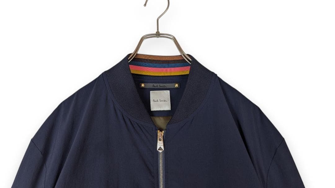 美品 定価49,500円 ポールスミス 2WAYストレッチ ダブルジップMA-1