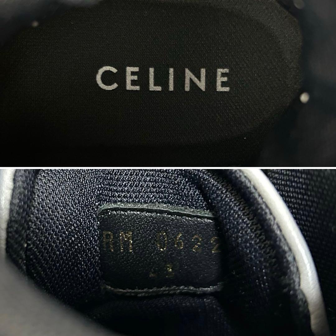 【極美品】セリーヌ ハイカットスニーカー CT-05 ベルクロストラップ 黒