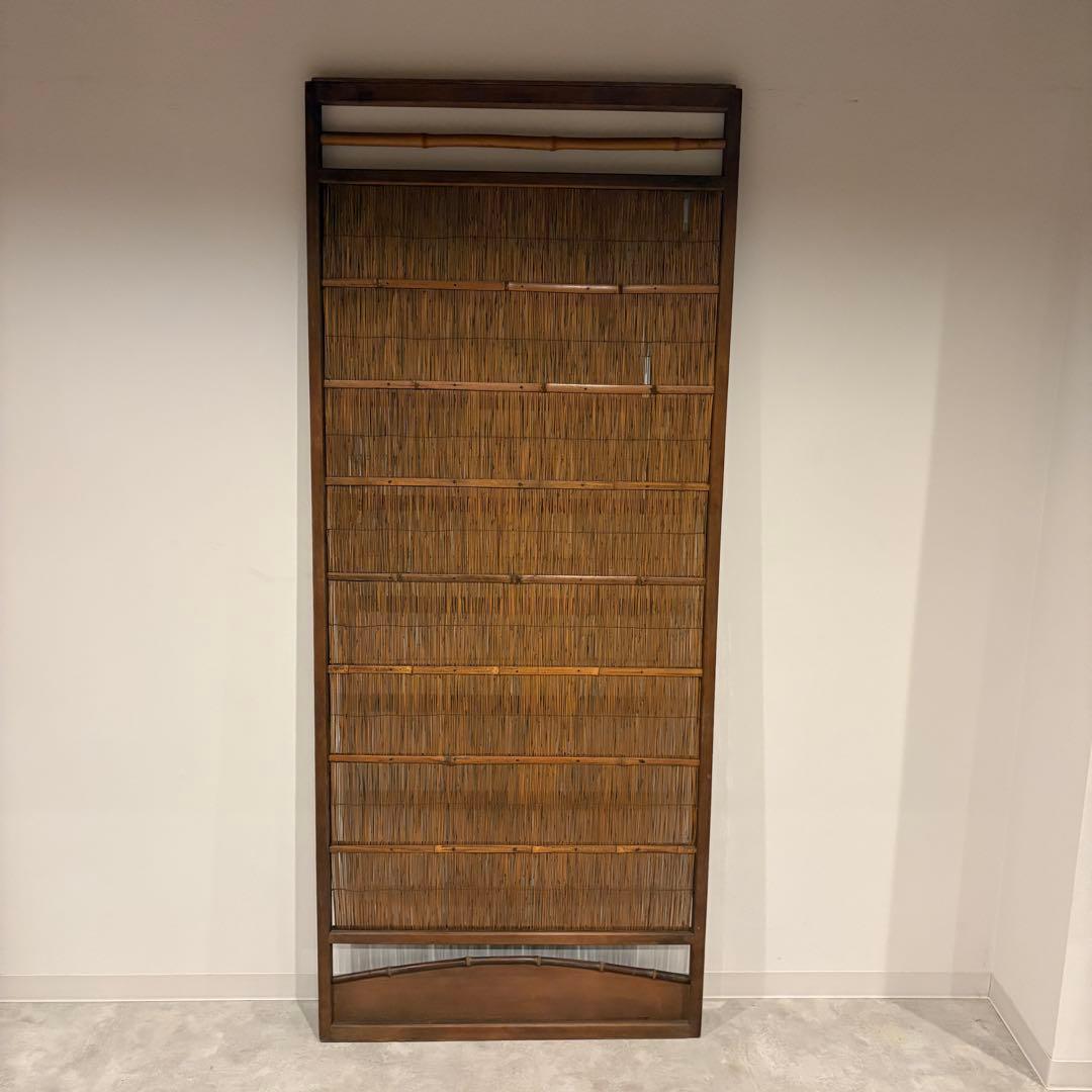 古い建具 1枚 簾戸 すど 葦戸よしど 夏障子 御簾戸 1/2