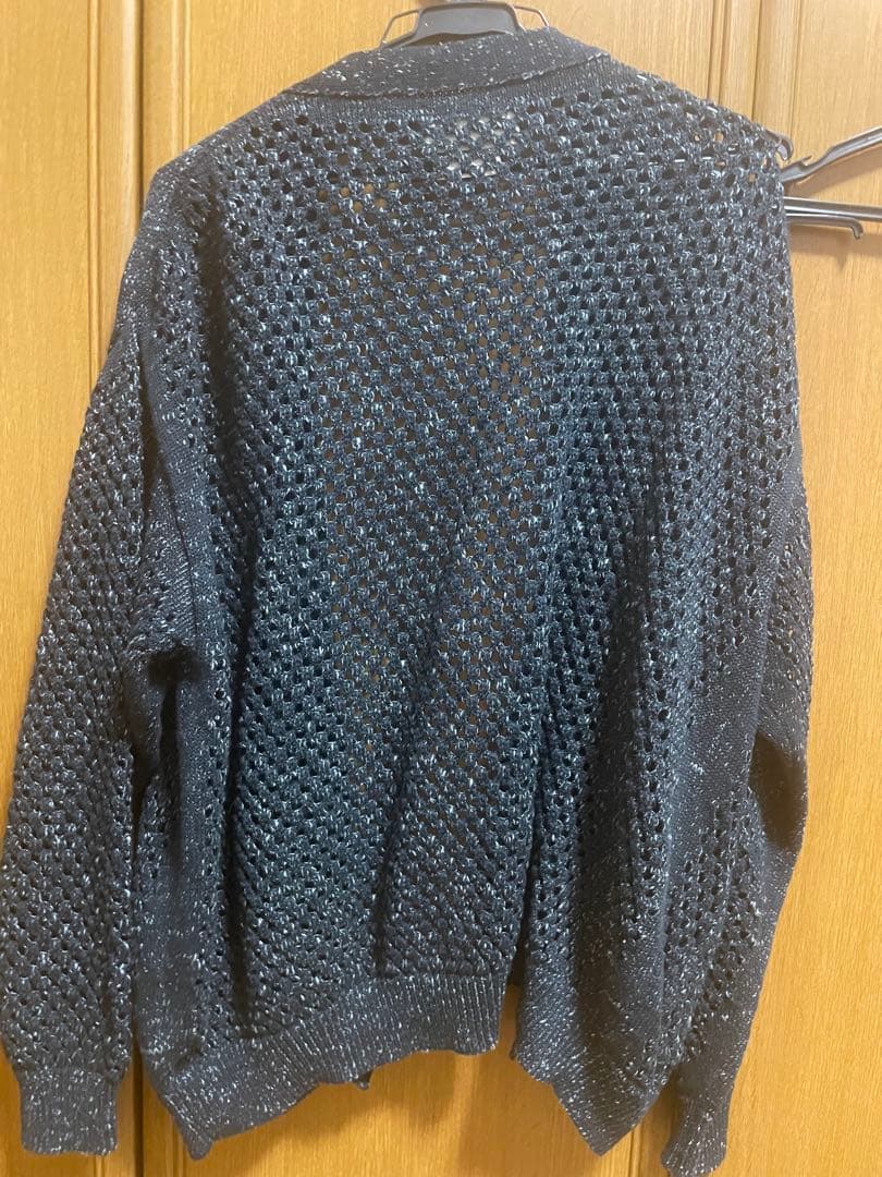 YOKE 22SS MESHED KNIT CARDIGAN サイズ1 ネイビー