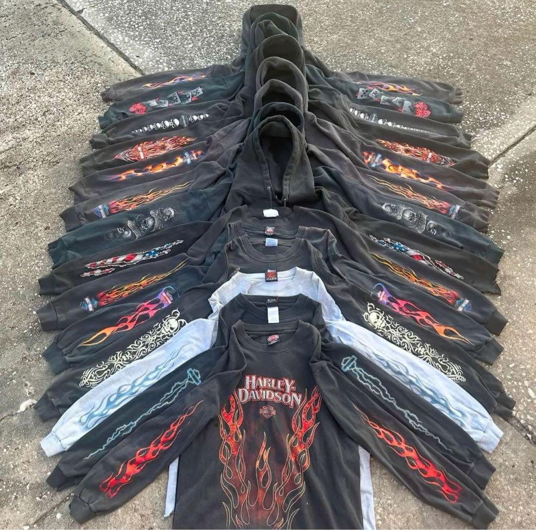 トップス [2005] Harley Davidson Flame t