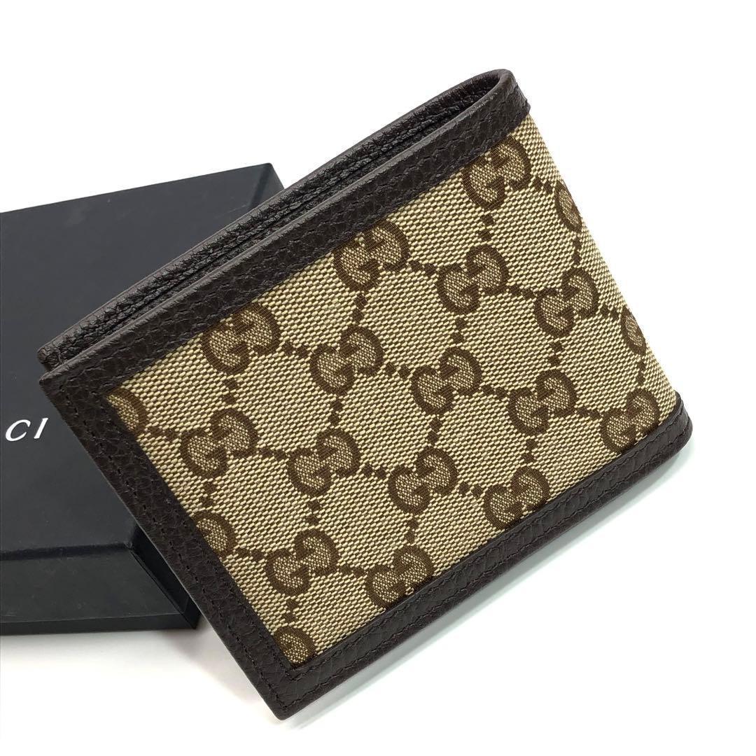 【ヨッシー様】未使用✨箱付 グッチ GGキャンバス コンパクトウォレット