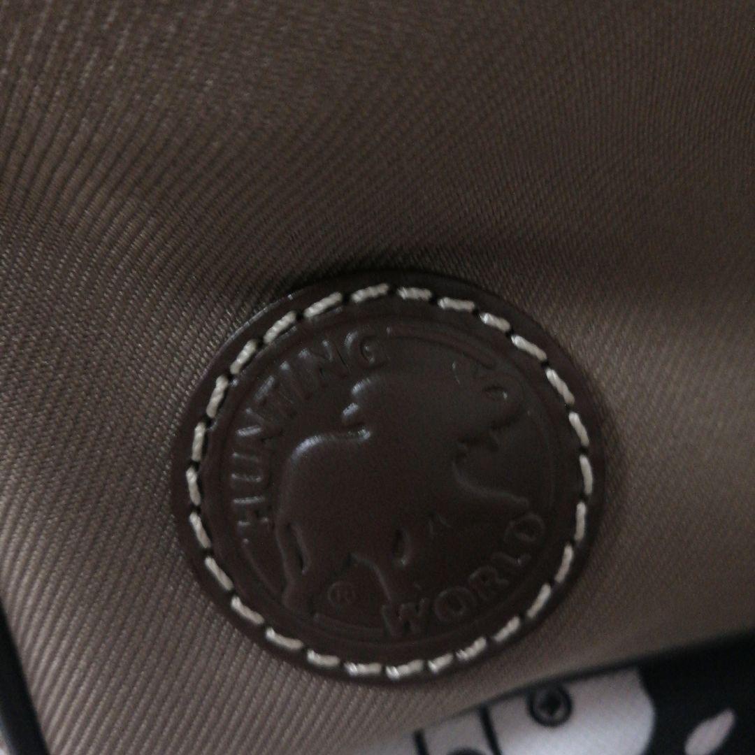 ハンティングワールド ベージュ キャンバス トートバッグ