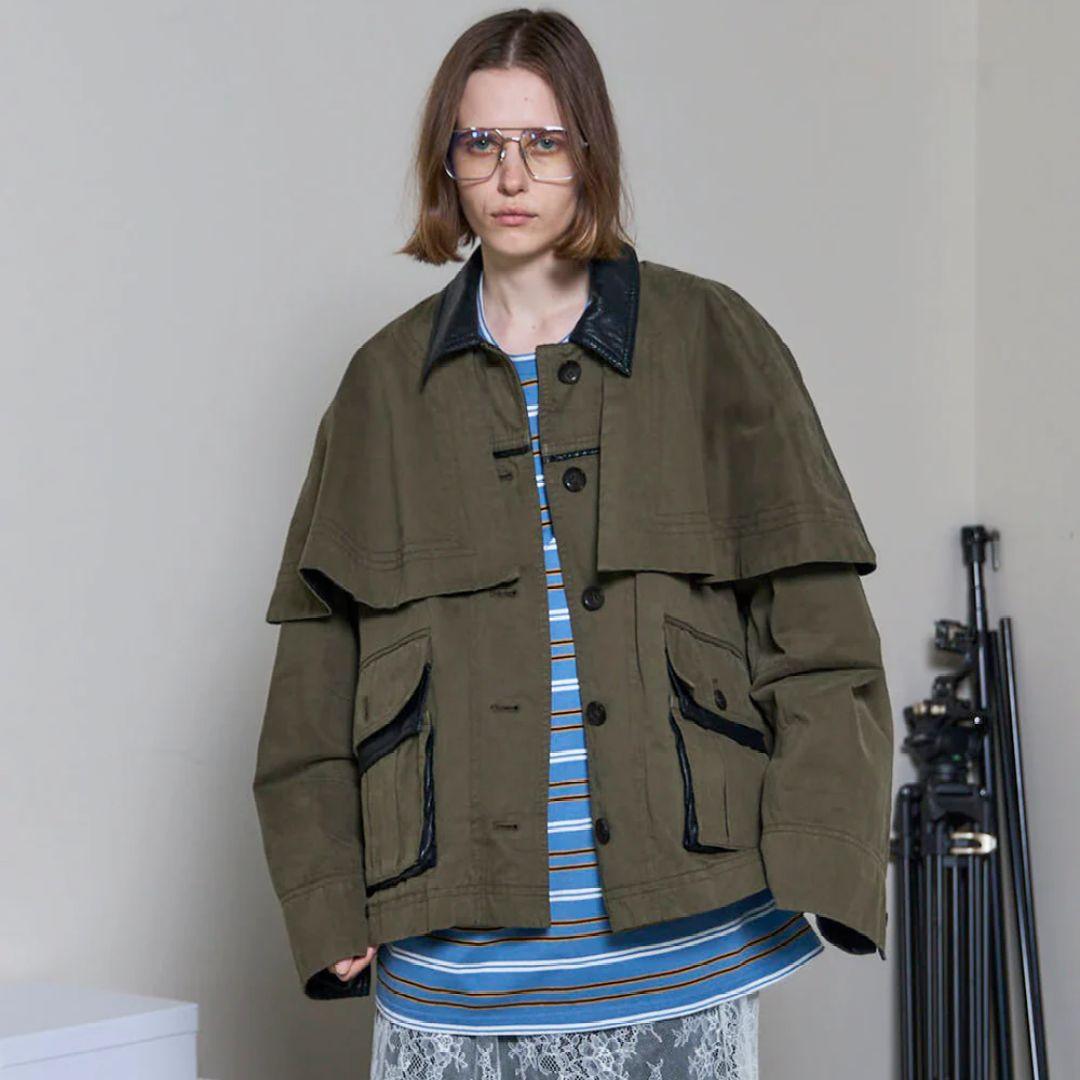 【25aw 新品】メゾンスペシャル　Military Cape Jacket