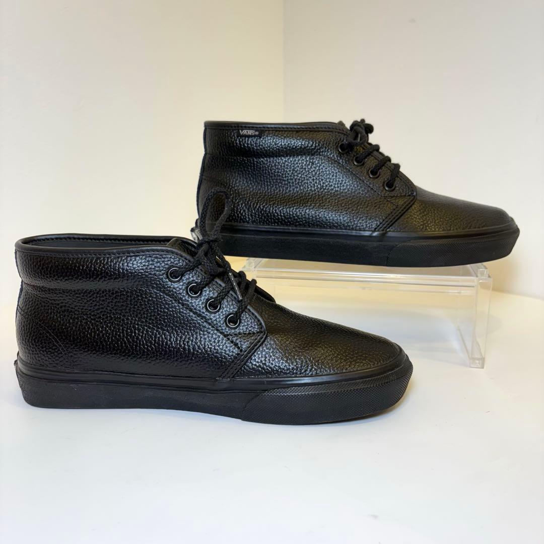 (美品)VANS チャッカブーツ 黒 レザー 26cm