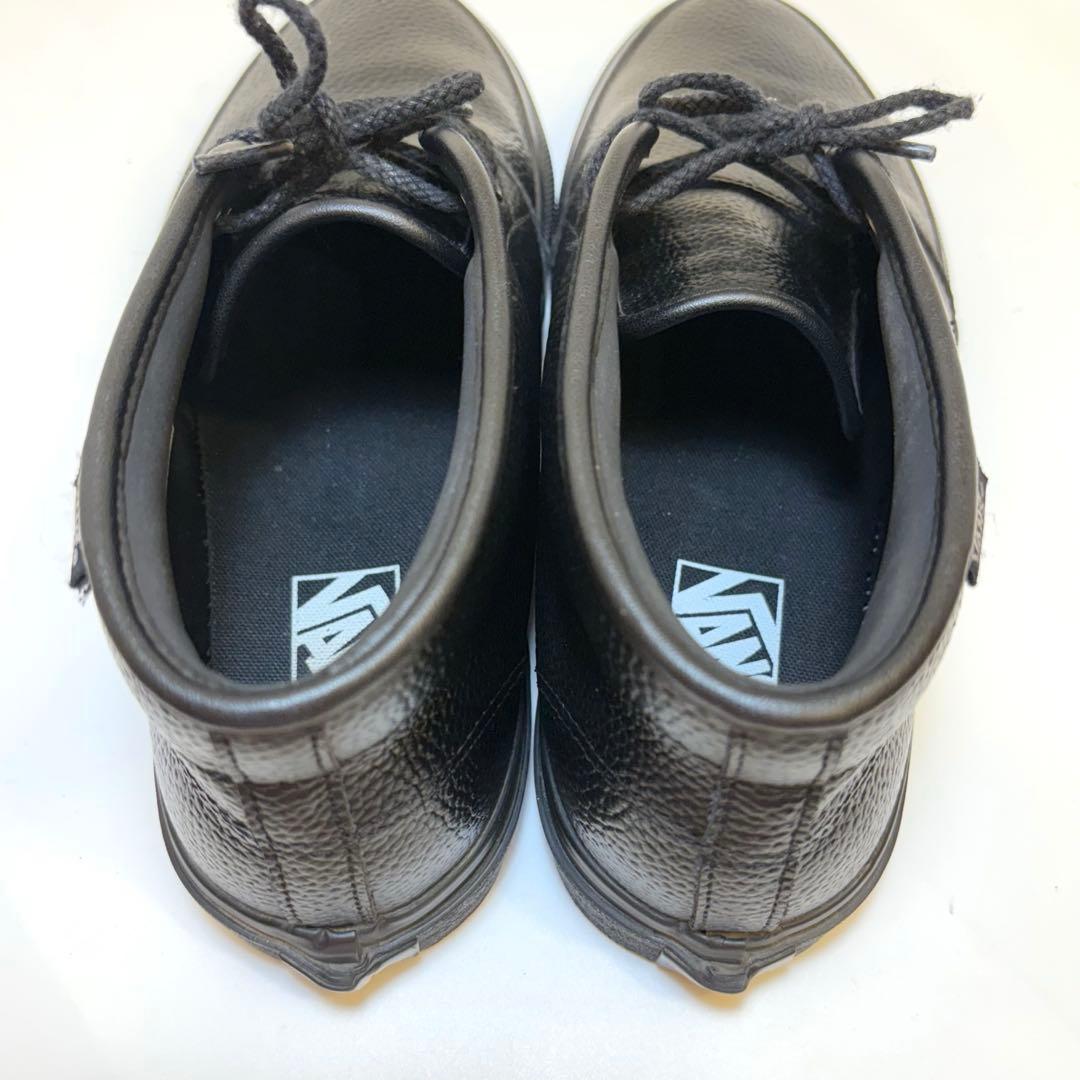 (美品)VANS チャッカブーツ 黒 レザー 26cm
