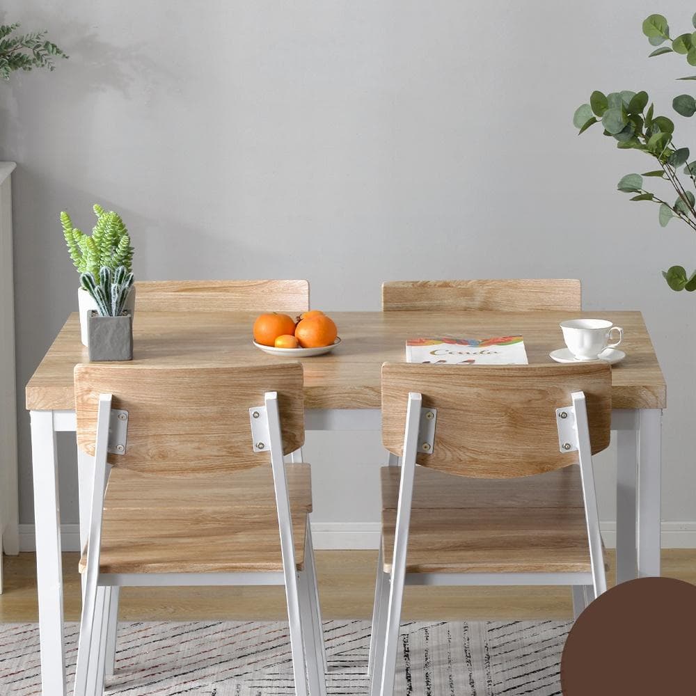 超人気！4人掛け テーブル＆チェア4脚 オシャレ北欧風 幅110 NATURAL