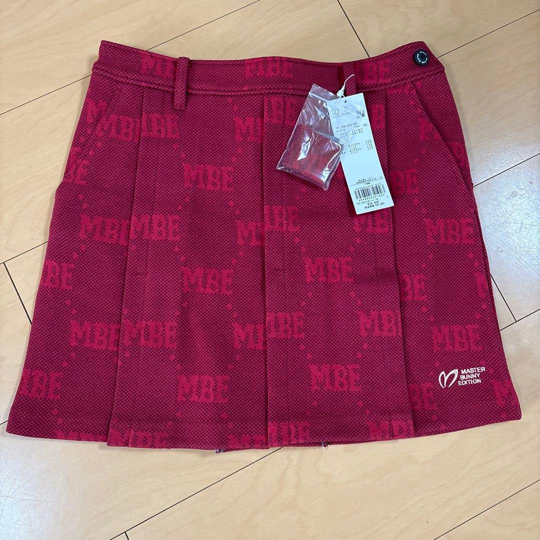 冬用MBE 赤 プリーツスカート Sサイズ