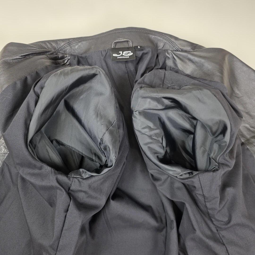 あけぼー様✨【美品 羊革 希少L】ジャックローズ　ダブルライダースジャケット　黒