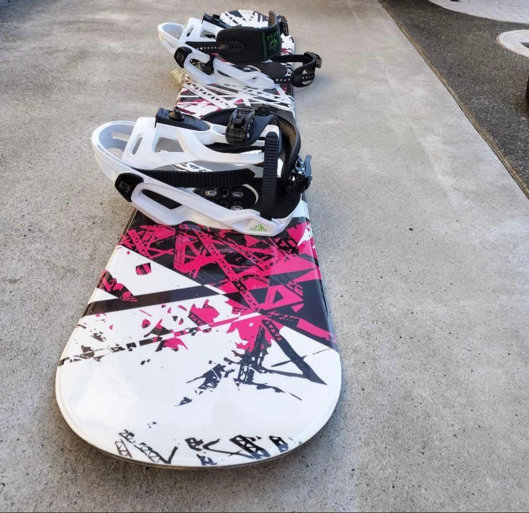 スノーボード 155cm ビンディング付き バッグ付き 3点セット