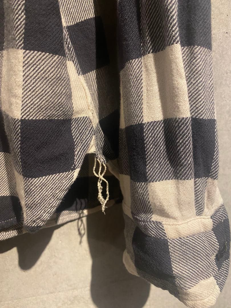 RRLバッファロー チェック ネルシャツ　ワークシャツ ラルフローレン　OVY