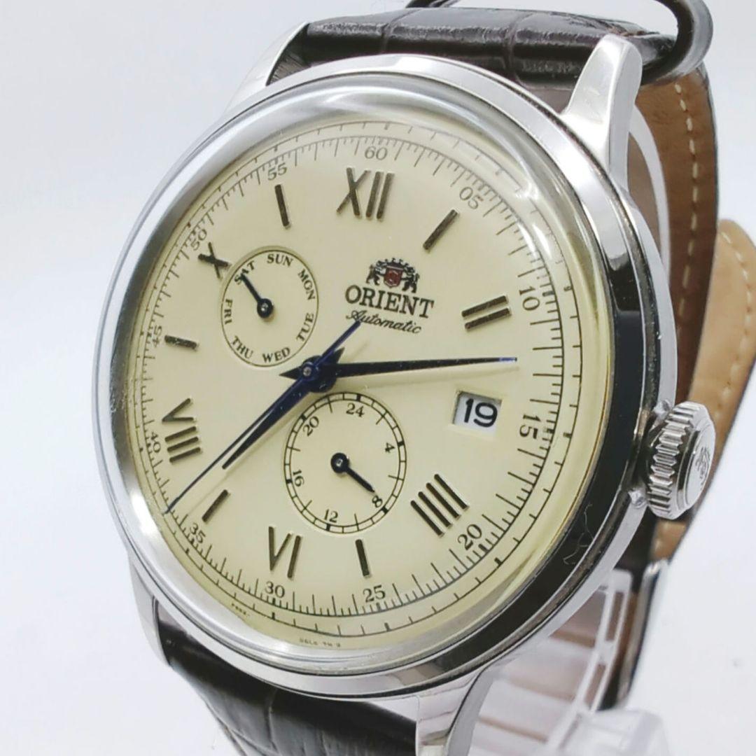 【稼働 保証書付き】ORIENT バンビーノ デイデイト ローマン 腕時計