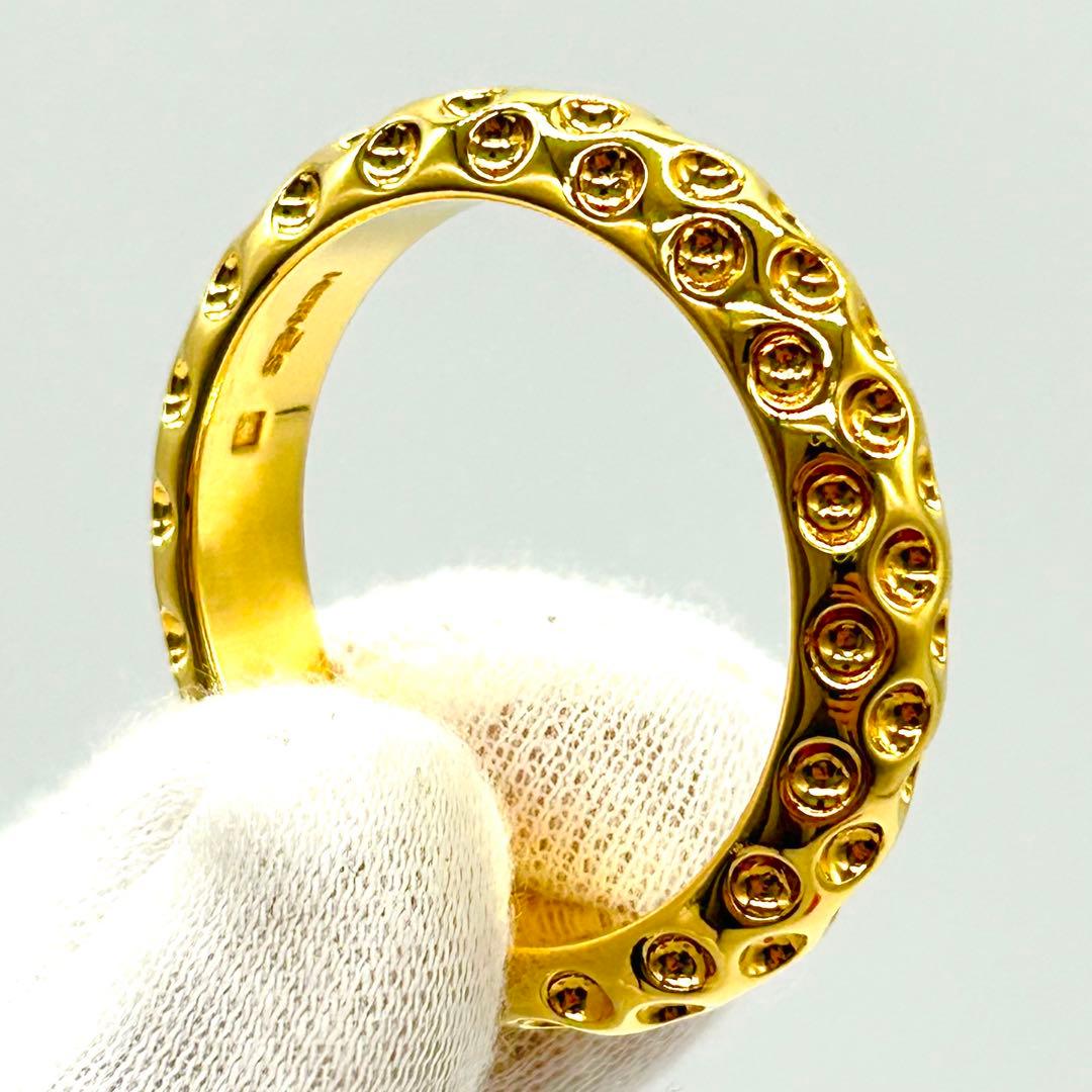 【新品未使用】エルメス ドットサークル スカーフリング ゴールド チャーム