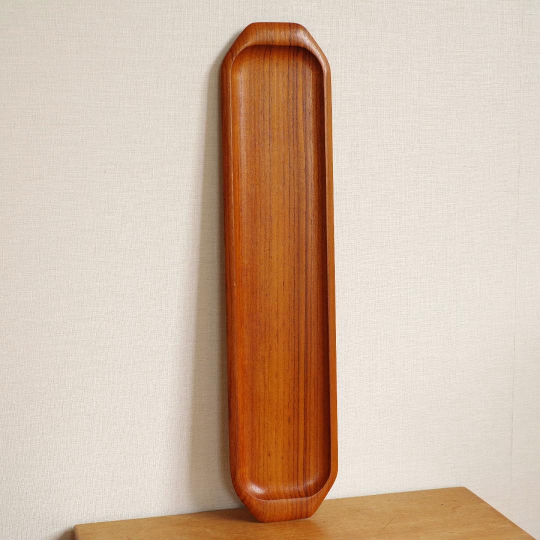 スウェーデン製 チーク 小物入れ 木製 トレイ プレート トレー お盆 北欧