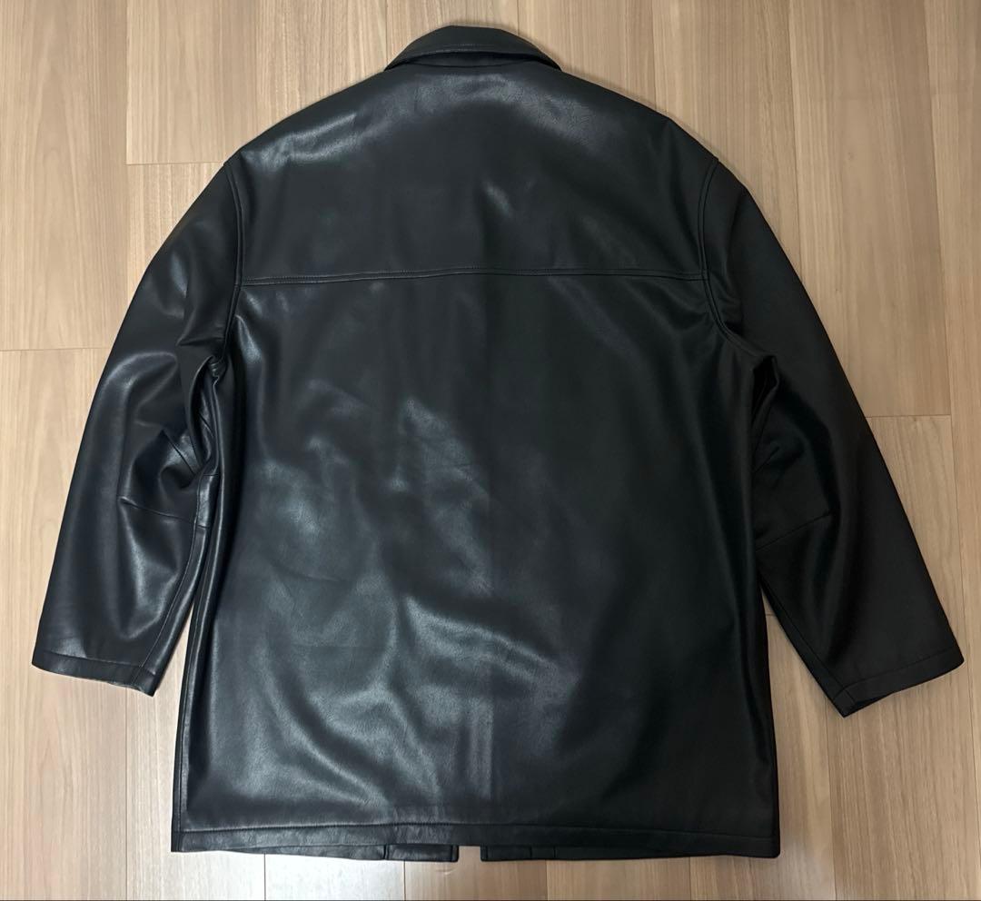 アンヌーク　エコレザージャケット　ブラック38