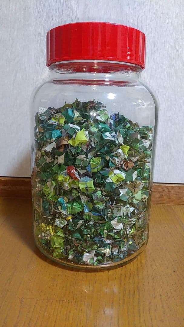 千羽鶴 (グリーン）