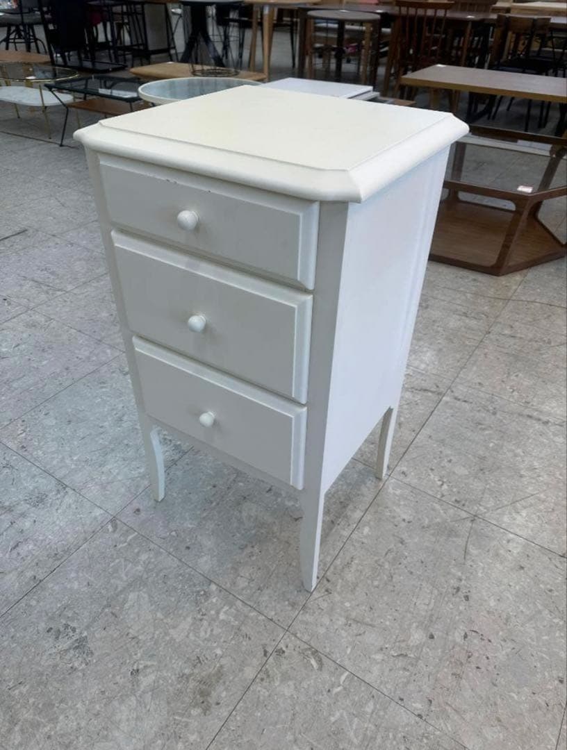 Francfranc リリオチェスト　ホワイトウッドチェスト 3段