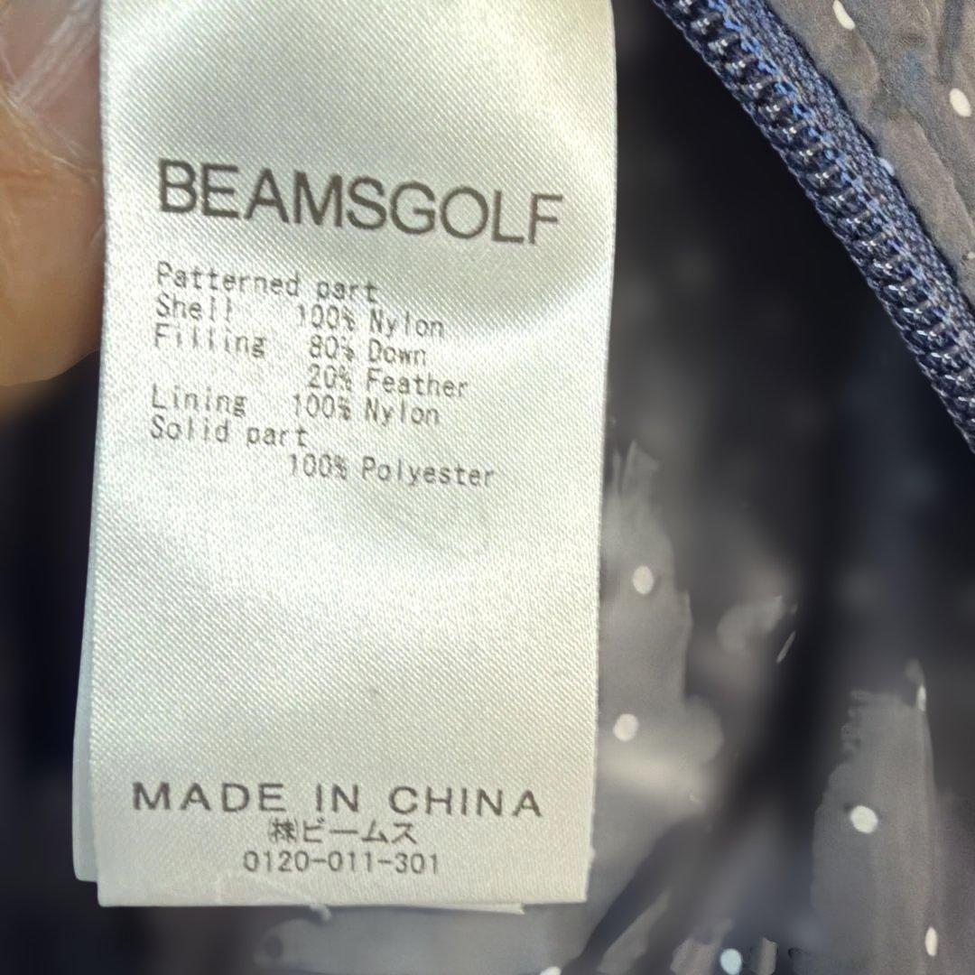 【未使用】BEAMS GOLF ドット柄ジャケット ニット　防寒　コーティング
