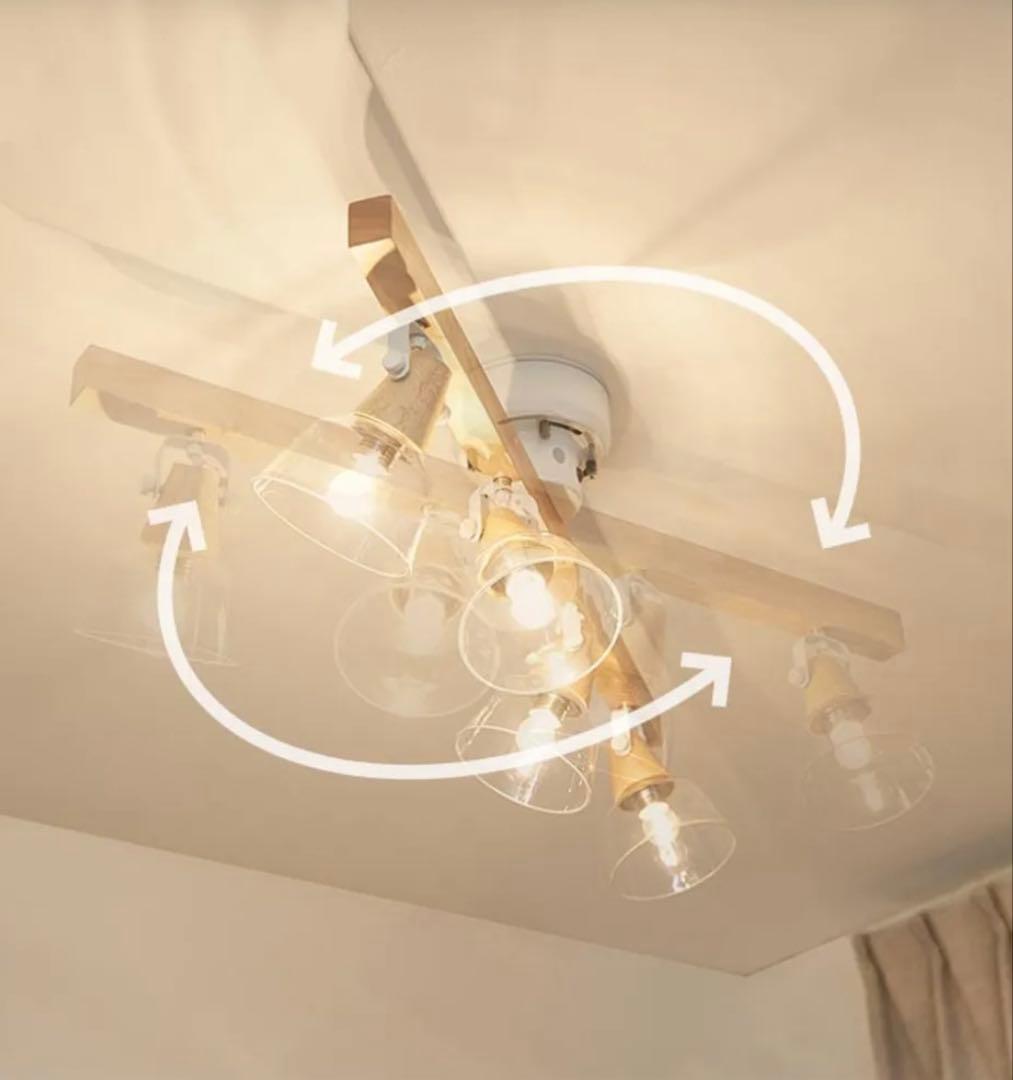 ロウヤ　LOWYA シーリングライト　4灯　リモコンなし