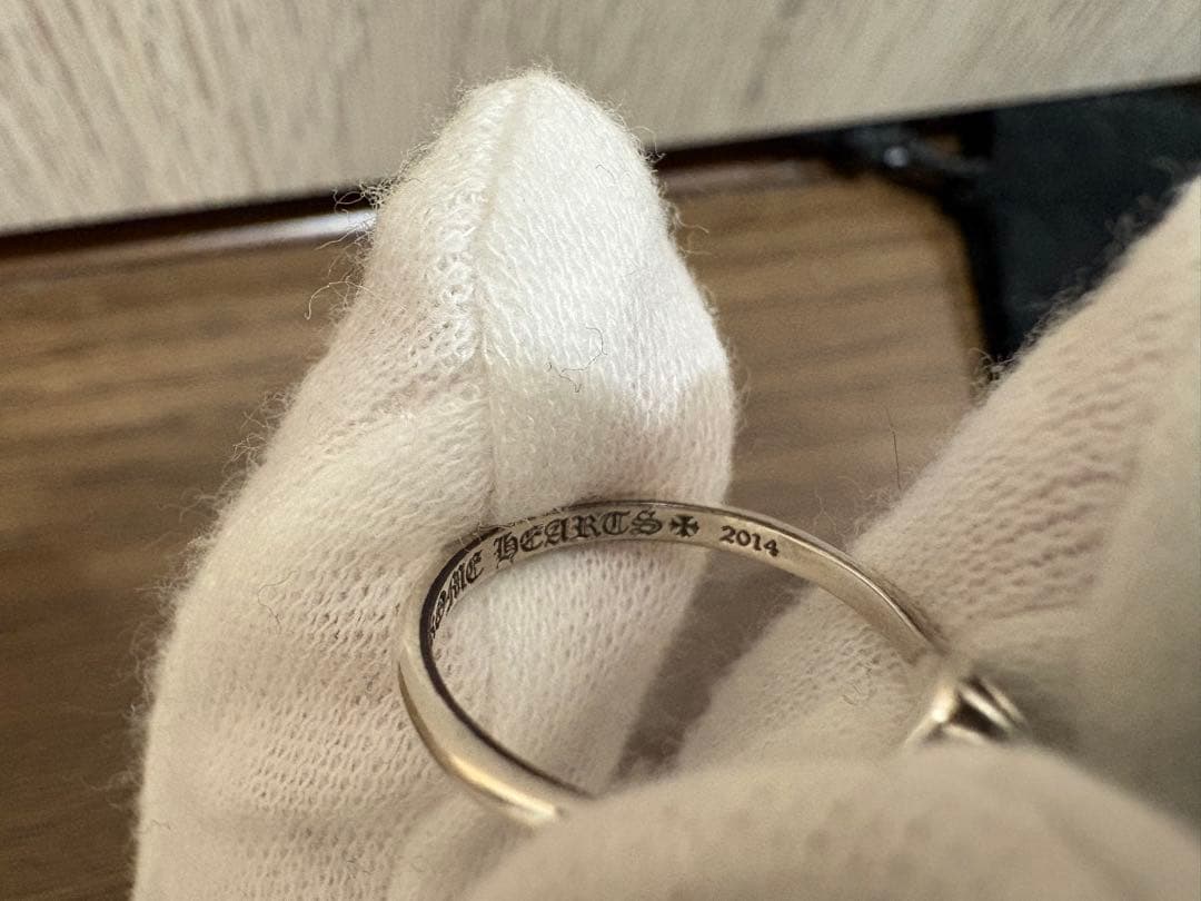 クロムハーツ バブルガム クロスボールリング シルバー 9号サイズ