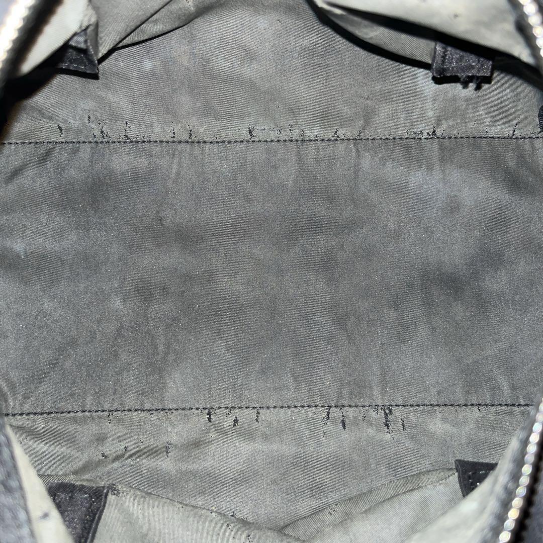 美品　プラダ　ハンドバッグ　ミニボストン　三角ロゴ　テスートナイロン　ブラック