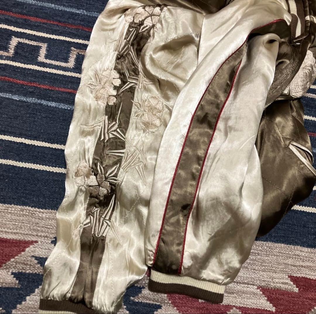 ゲ*カ様 【花旅楽団】90s-00s リバーシブル レーヨン スカジャン スーベ