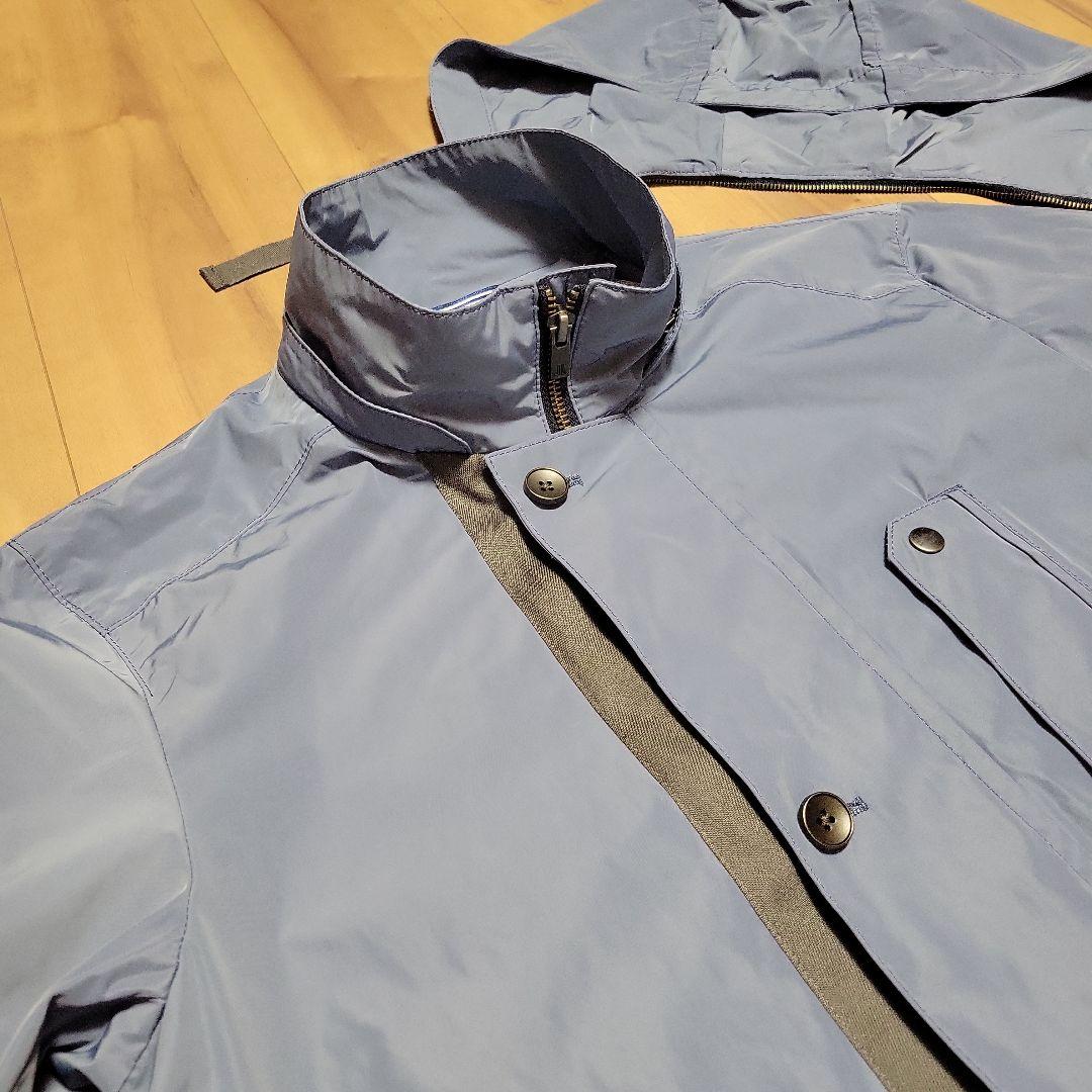 【LANVIN en Blue 】ナイロンツイル マウンテンパーカー