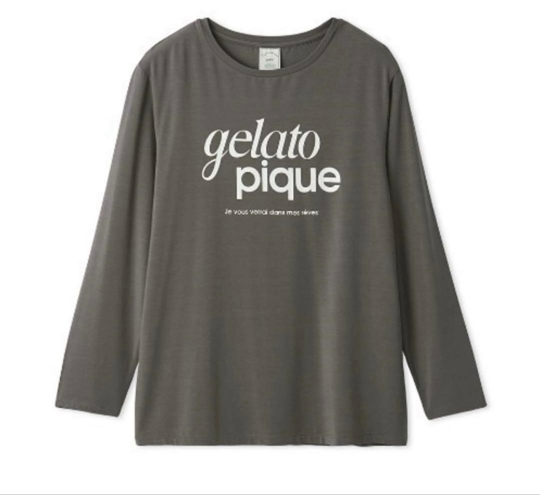 新品♡ジェラートピケ♡レーヨンロゴプルオーバー&ロングパンツ　セットアップ