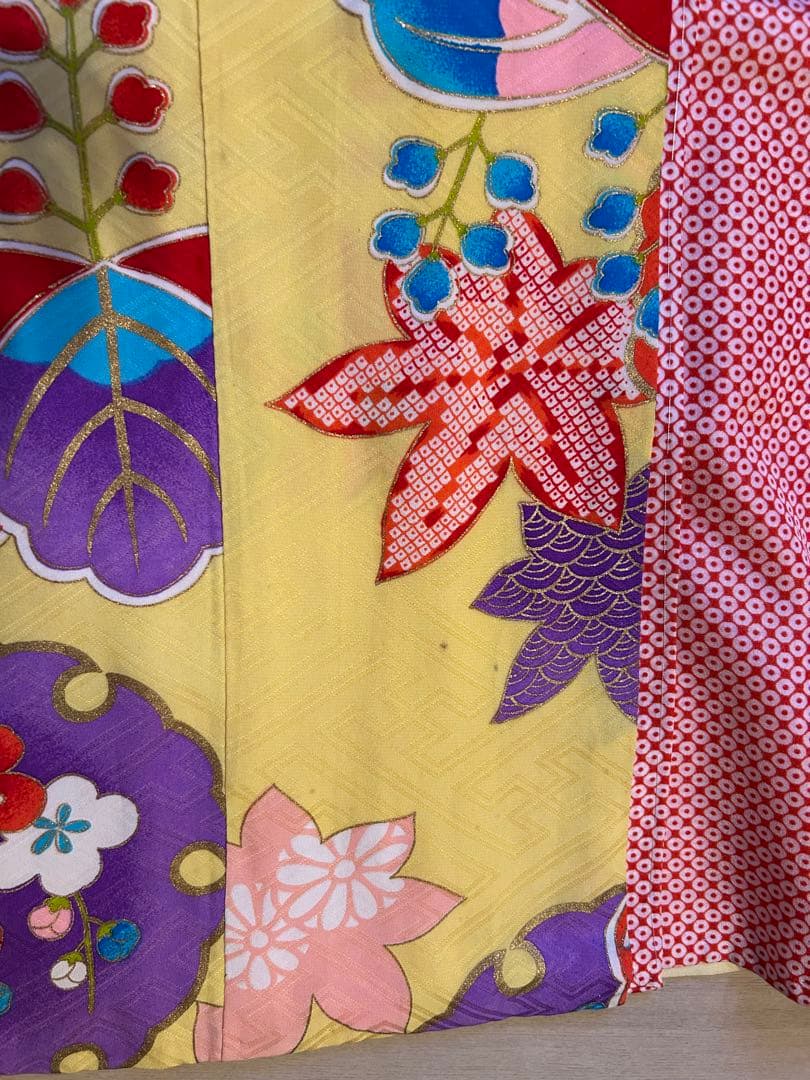 M*マ様 七五三　七歳用着物 セット　黄色