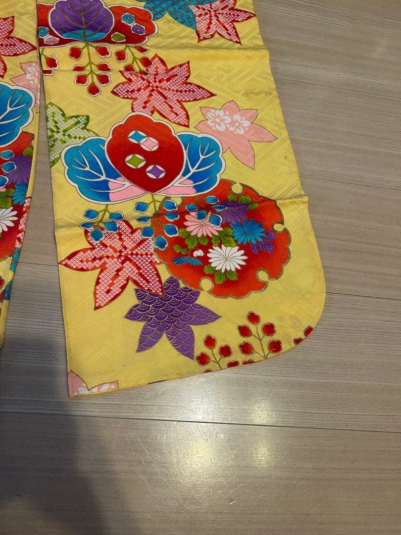 M*マ様 七五三　七歳用着物 セット　黄色