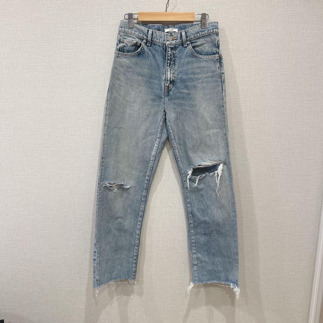 CLANE クラネ クラッシュデニムパンツ CRASH DENIMPANTS 1