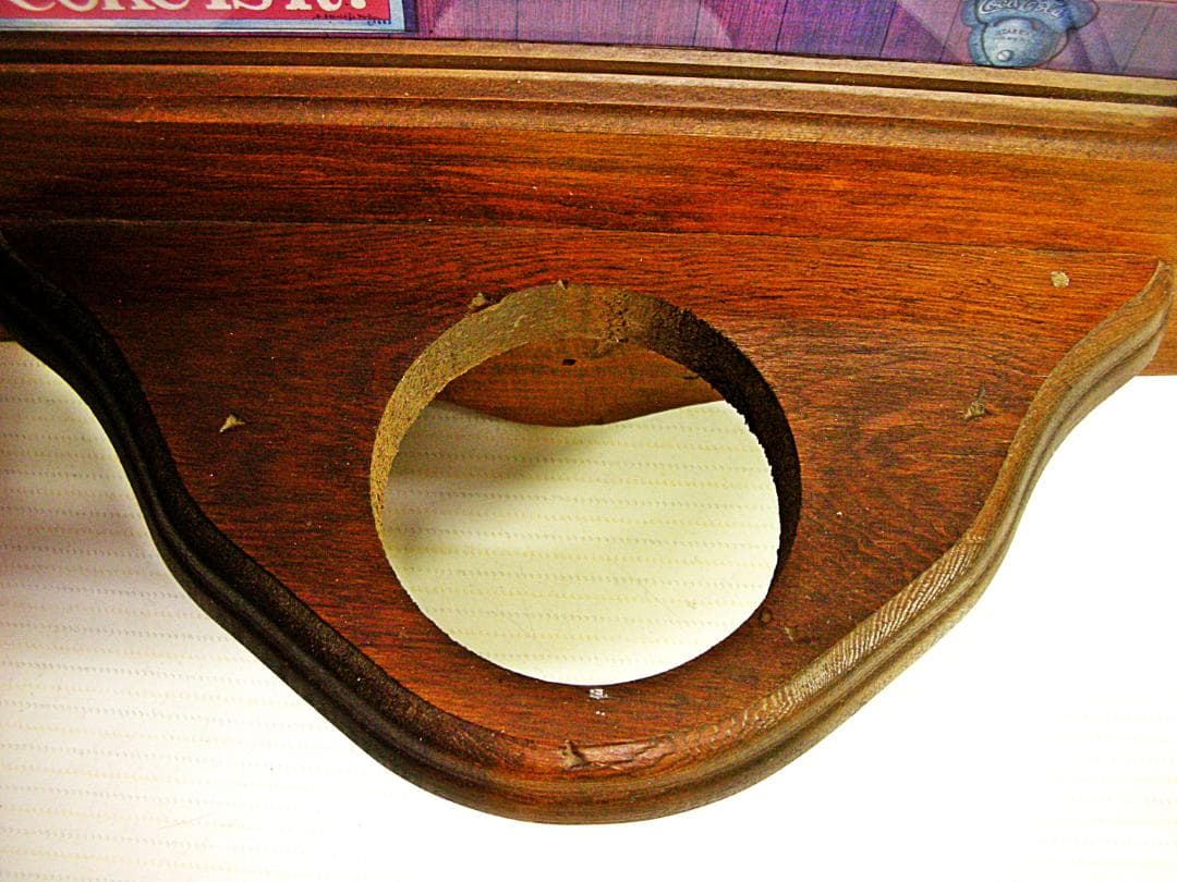 超希少ヴィンテージ パブミラー 額装タオル掛け付◆直輸入品ガラス製レアインテリア