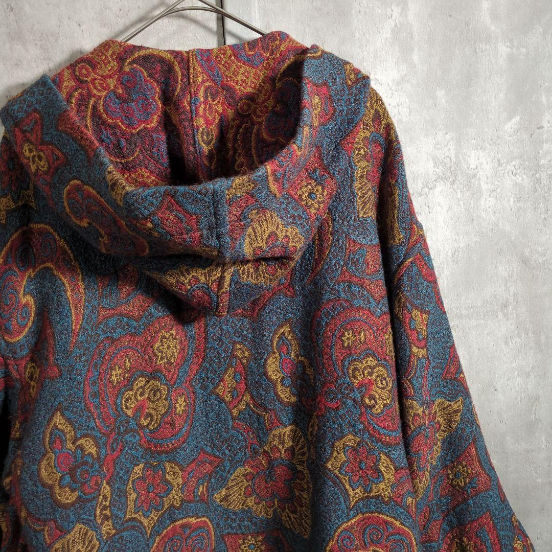 【80s~_vintage】MISSONI JacquardHoodieCoat