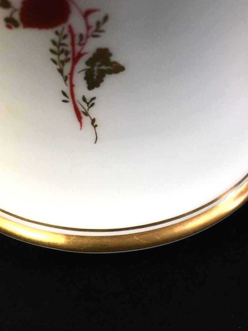 S288大倉陶園・OKURA 金彩花紋花瓶