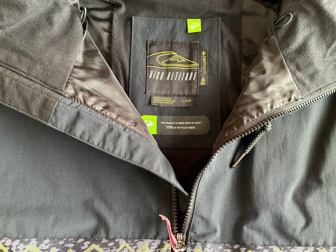 Quik silver steeze jacket Lサイズ/FP加工済み