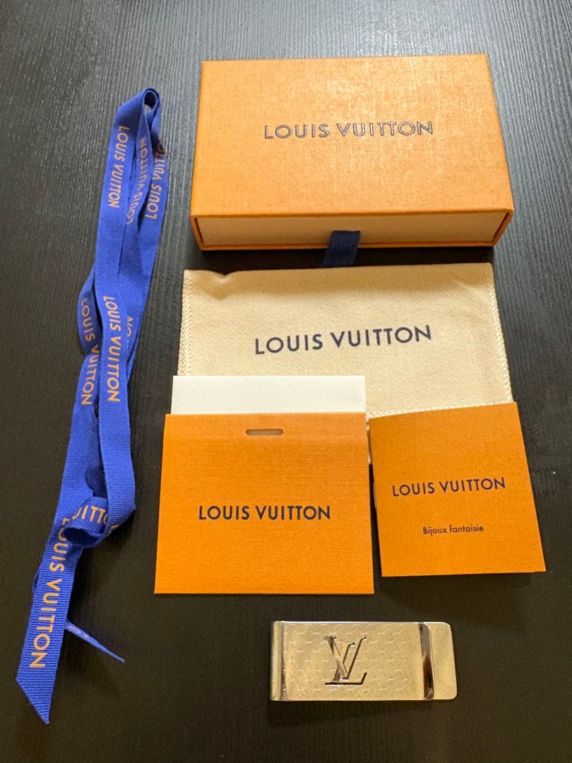 ルイヴィトン M65041 ビルクリップ シャンゼリゼ マネークリップ　箱付き