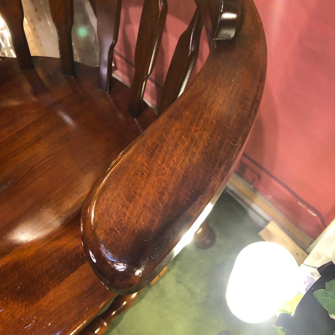 myg52 　70,s ヴィンテージ L ２　ブナ無垢材　アームチェア