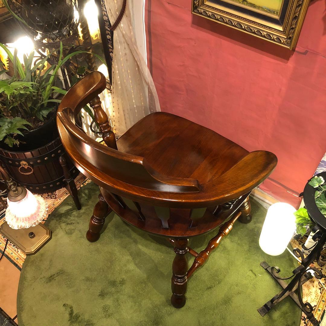 myg52 　70,s ヴィンテージ L ２　ブナ無垢材　アームチェア