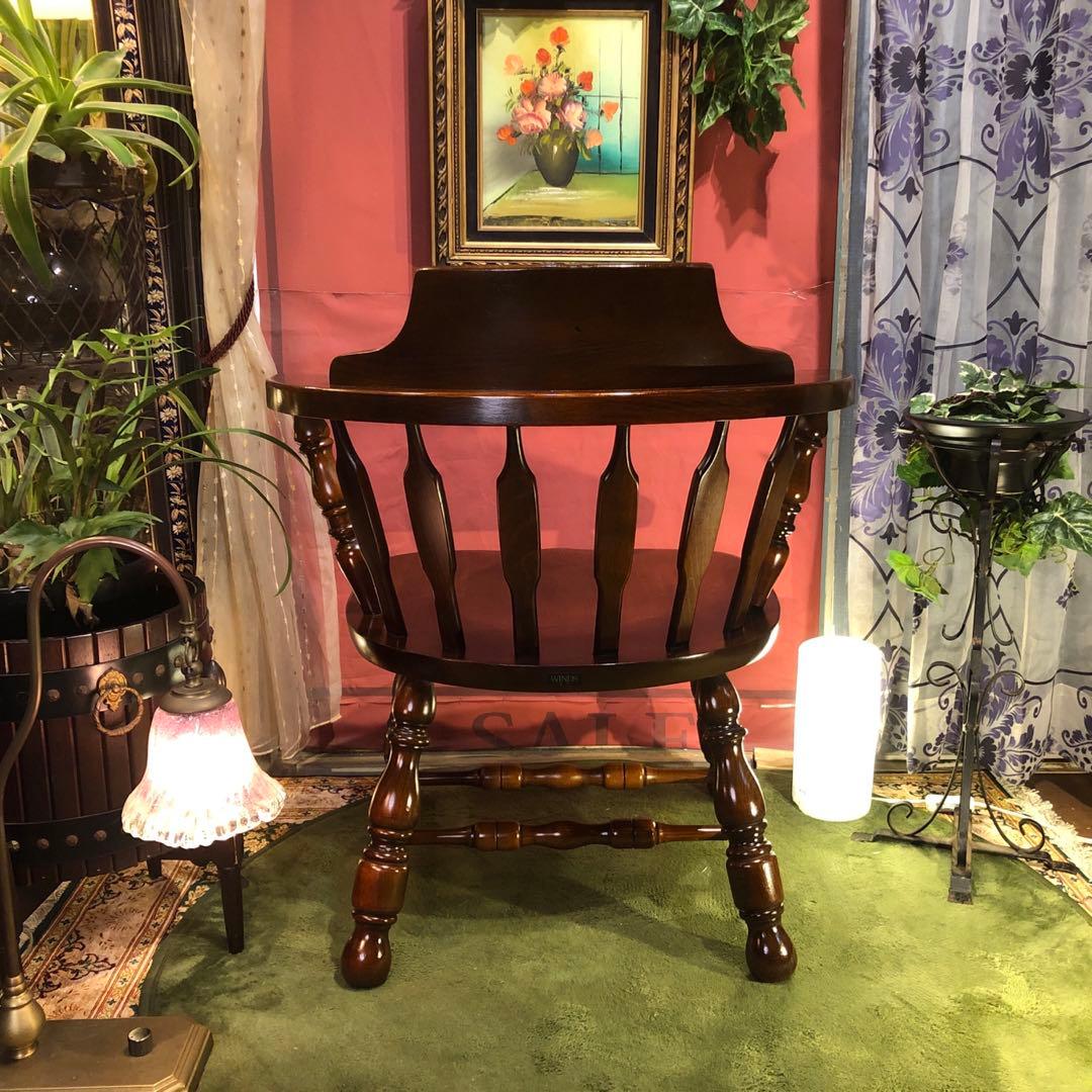 myg52 　70,s ヴィンテージ L ２　ブナ無垢材　アームチェア