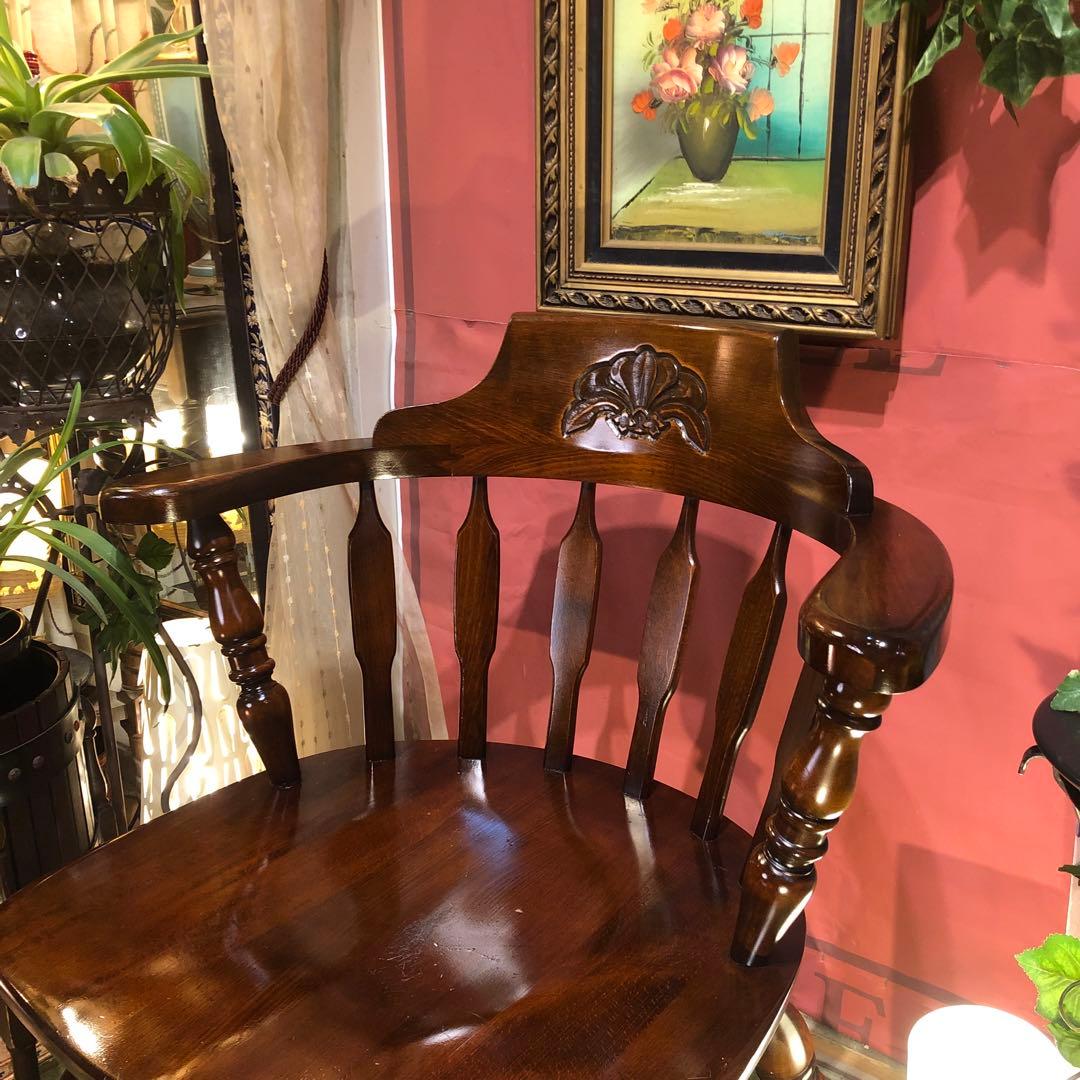 myg52 　70,s ヴィンテージ L ２　ブナ無垢材　アームチェア