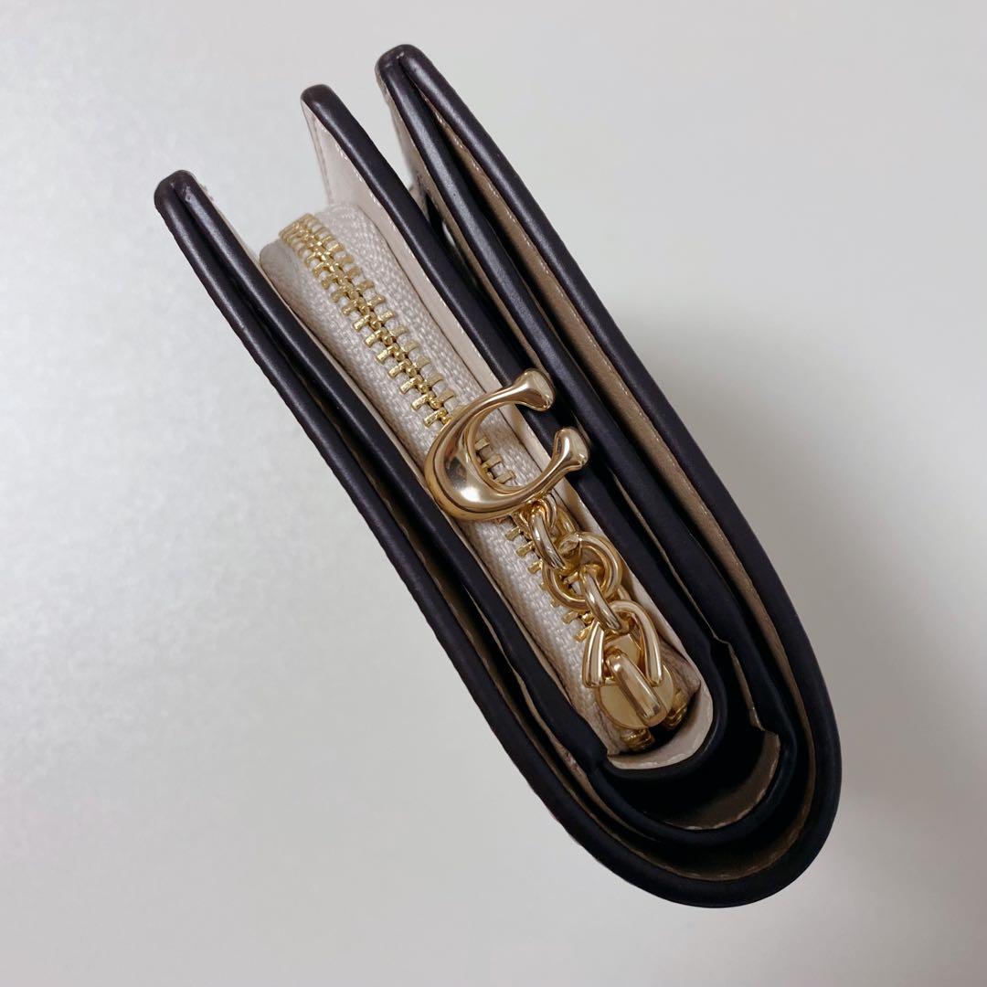 【新品未使用】COACHコーチ★折り財布★スナップウォレット★フローラル花柄①