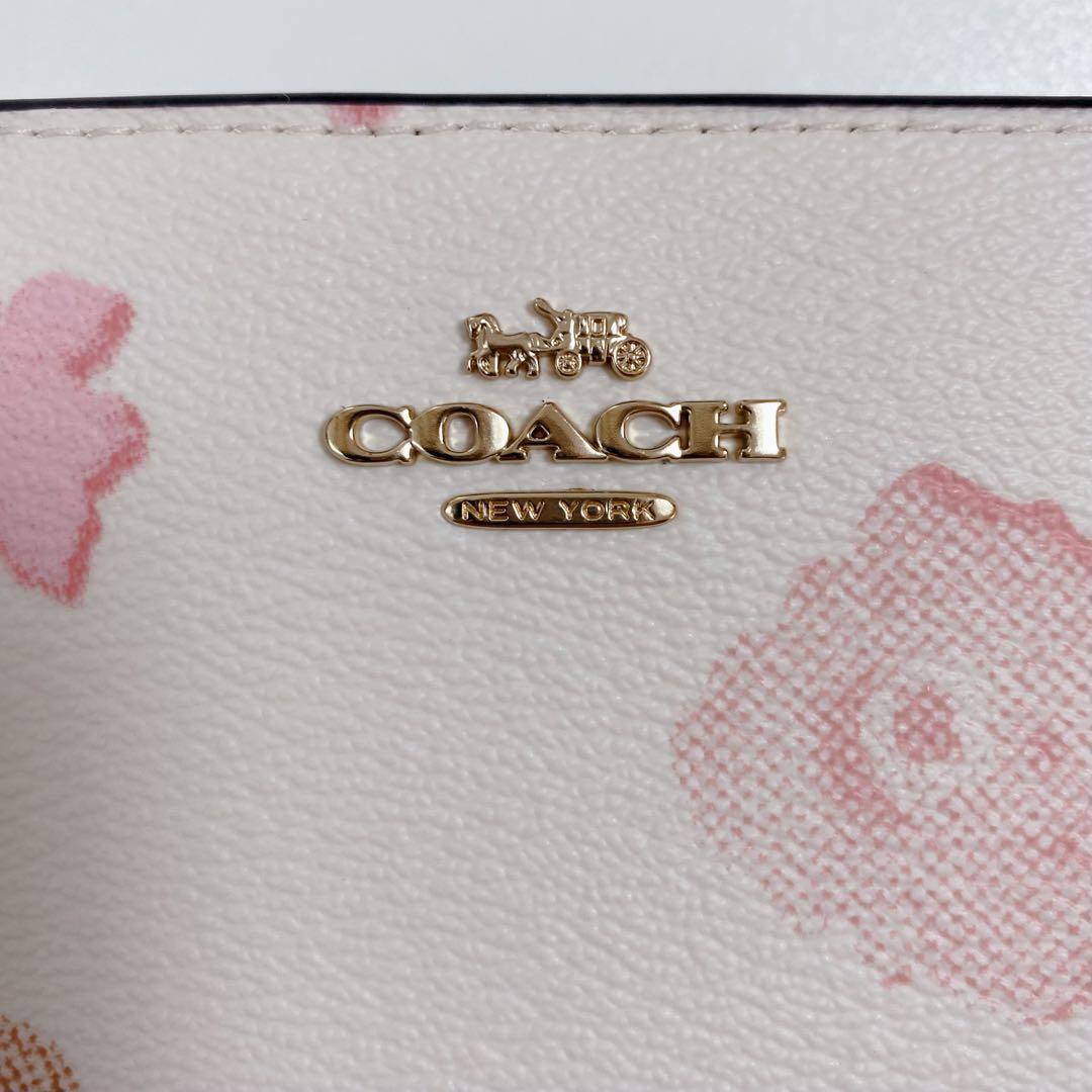 【新品未使用】COACHコーチ★折り財布★スナップウォレット★フローラル花柄①