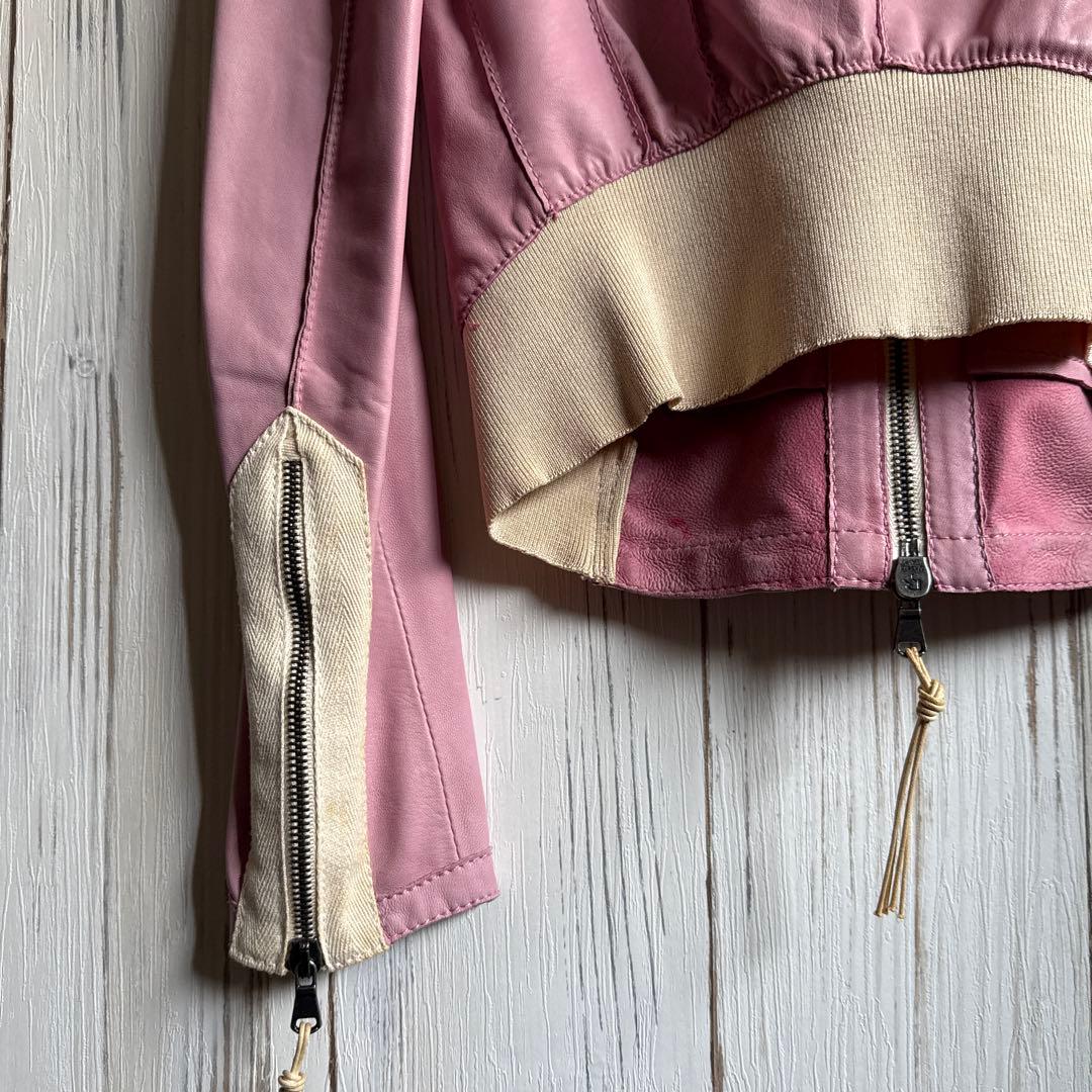 BENEDATTA NOVI ピンクレザージャケット