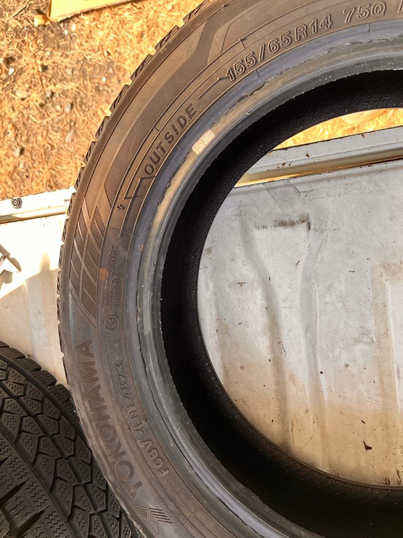 155/65R14 YOKOHAMA スタッドレス　4本セット