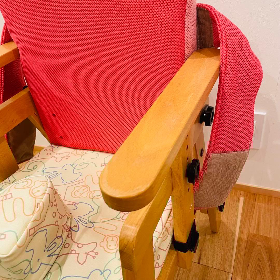 バンビーナ チェア 障害児座位保持椅子 高さ調節 肘置き調節 ビニールレザー