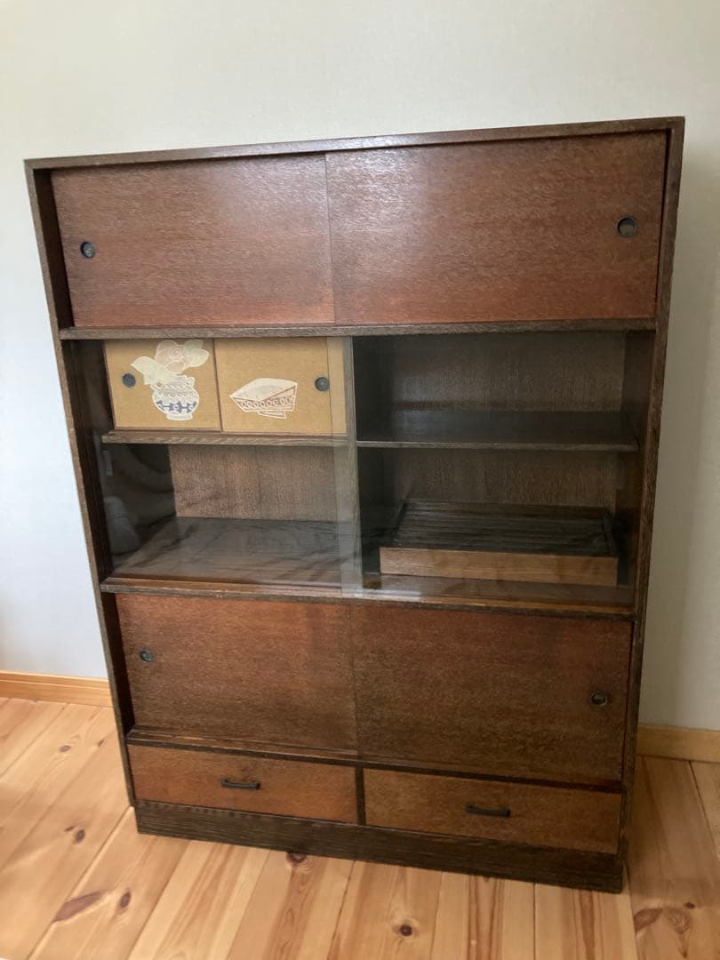 茶箪笥 昭和レトロ インテリア 飾り棚　アンティーク　和風