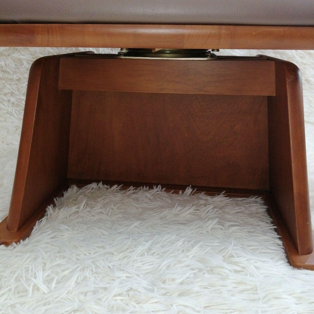 天然木アーム付き回転チェア