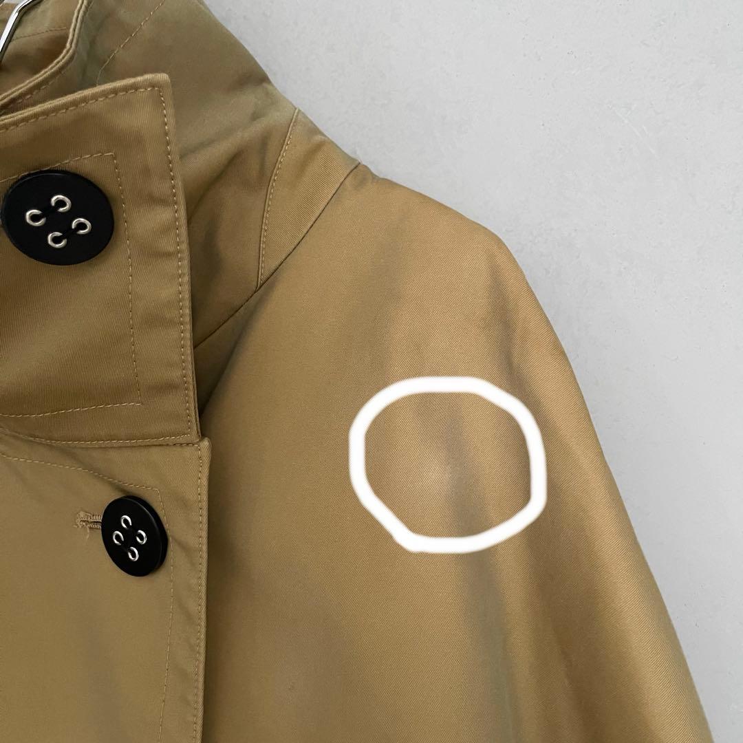 ENFOLD シャンブレーギャバオーバービッグトレンチコート　玉虫色